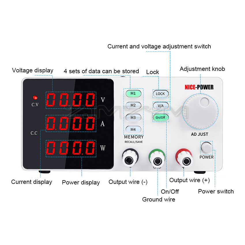 Lab Programmable Find Regulate - High Precision Adjustable Lab Power Supply 120V 3A ulasan dan harga